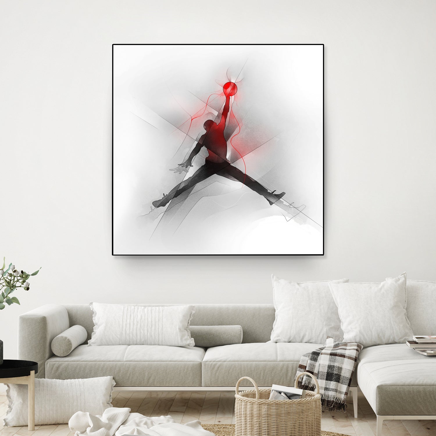 Jumpman Illustration by Francesco Scura on GIANT ART - red digital painting