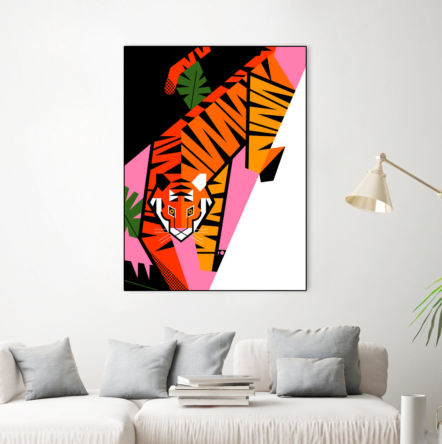 Tiger by 2BROS Creative on GIANT ART - white digital drawing