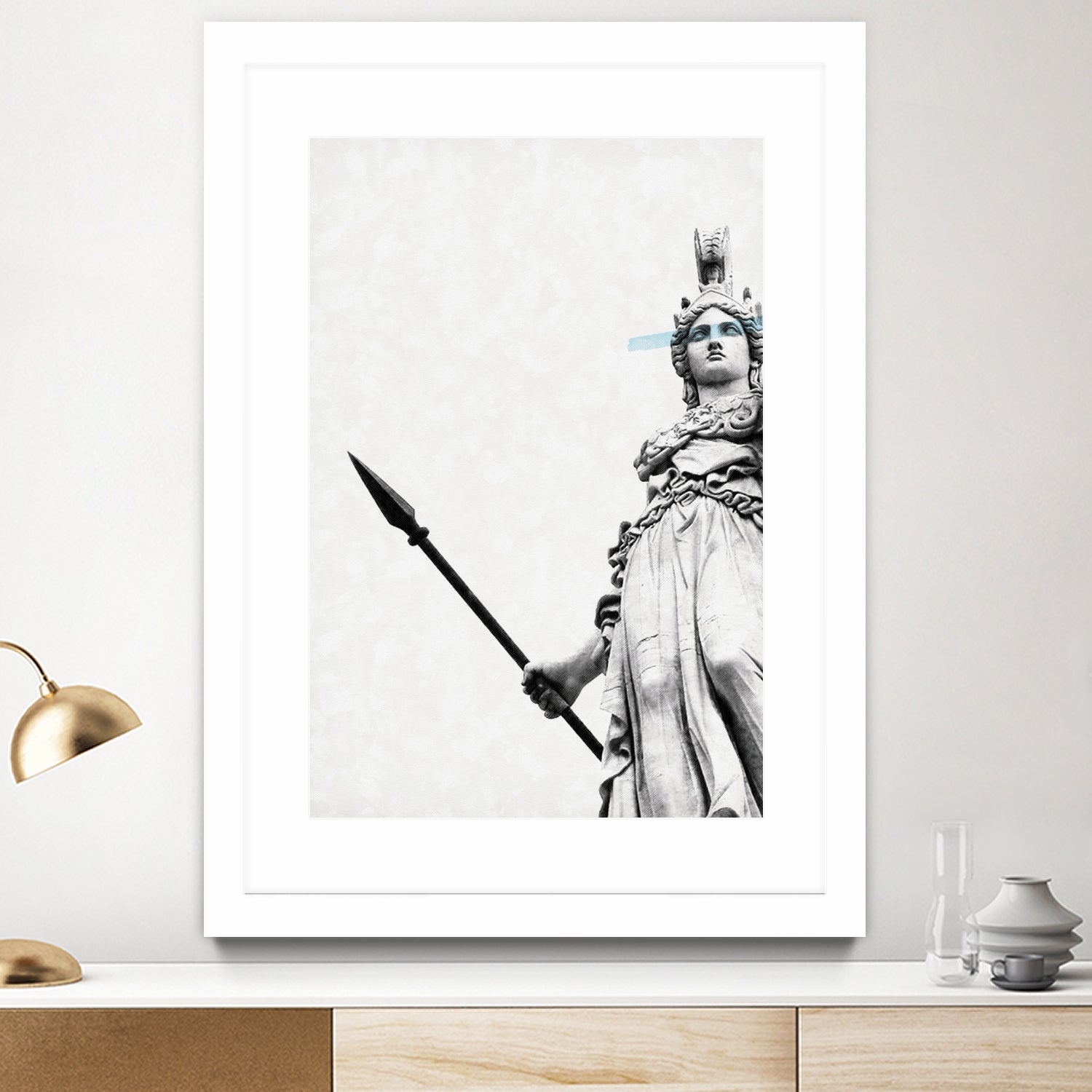 Athena the goddess of wisdom by Menelaos Trompoukis on GIANT ART - gray digital painting