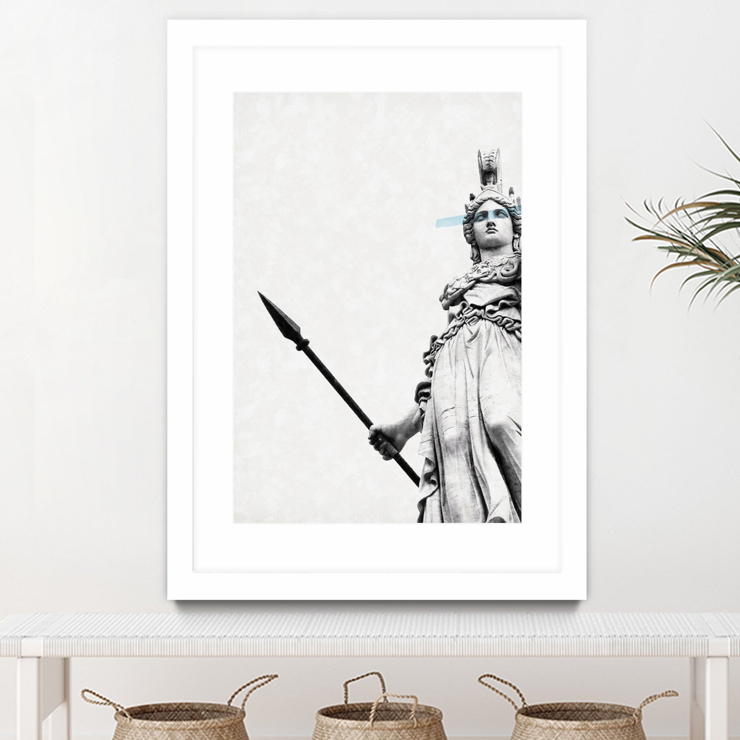 Athena the goddess of wisdom by Menelaos Trompoukis on GIANT ART - gray digital painting