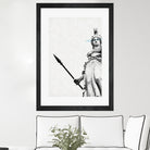 Athena the goddess of wisdom by Menelaos Trompoukis on GIANT ART - gray digital painting