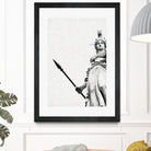 Athena the goddess of wisdom by Menelaos Trompoukis on GIANT ART - gray digital painting