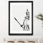 Athena the goddess of wisdom by Menelaos Trompoukis on GIANT ART - gray digital painting