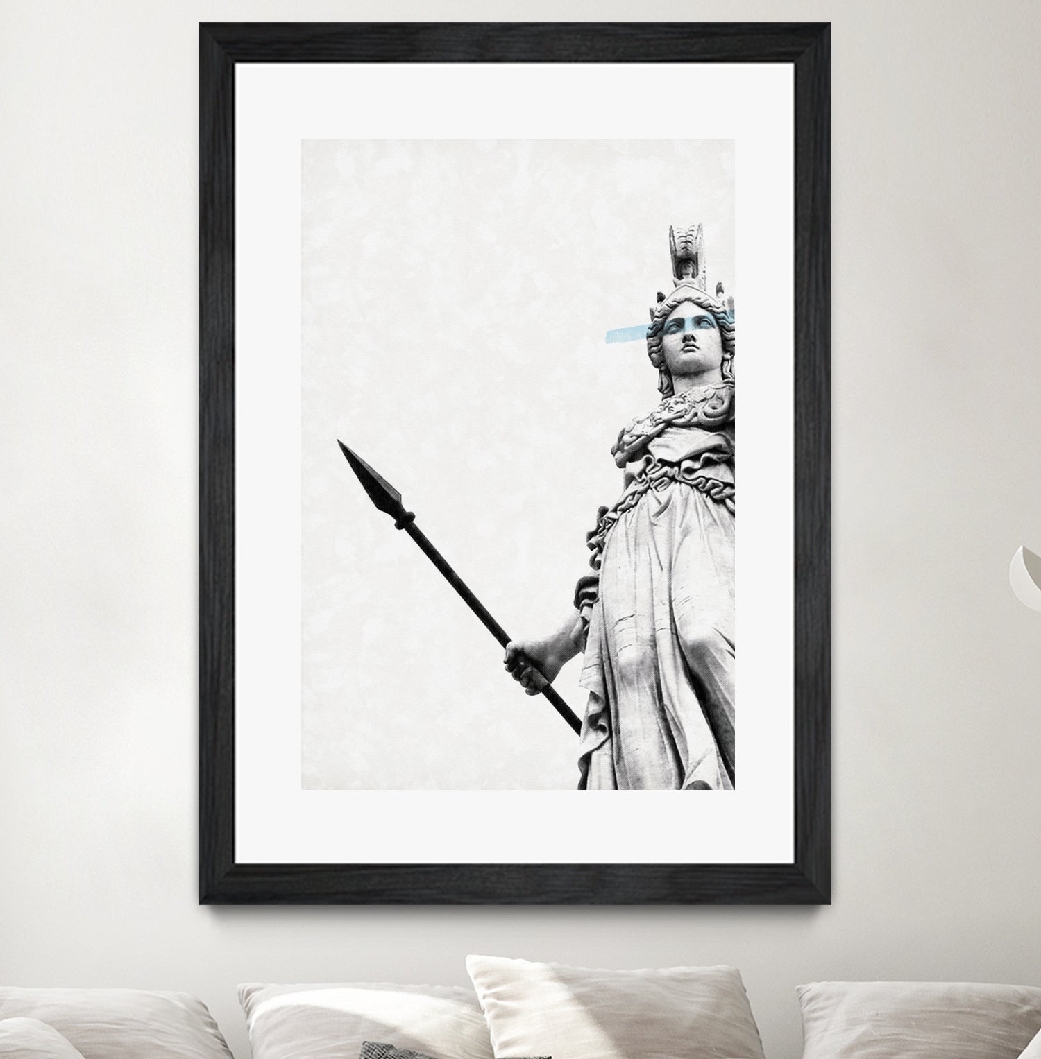 Athena the goddess of wisdom by Menelaos Trompoukis on GIANT ART - gray digital painting