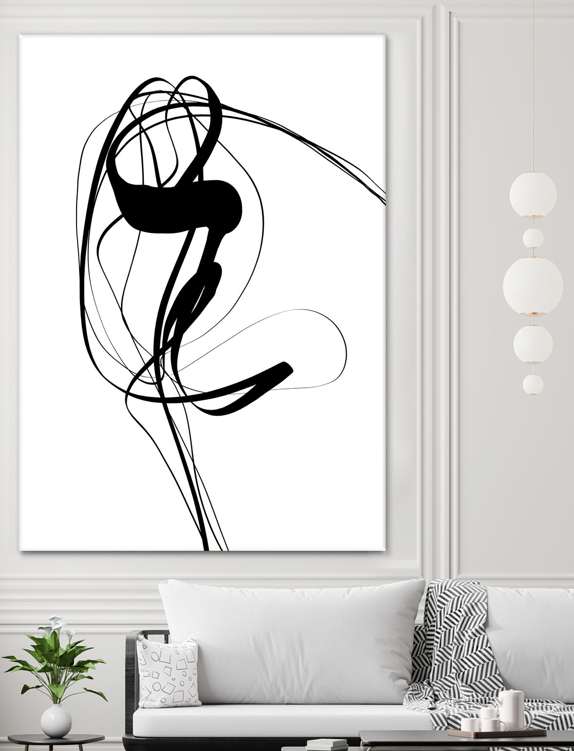 Free hand #121BW by Imre Tóth on GIANT ART - white digital painting