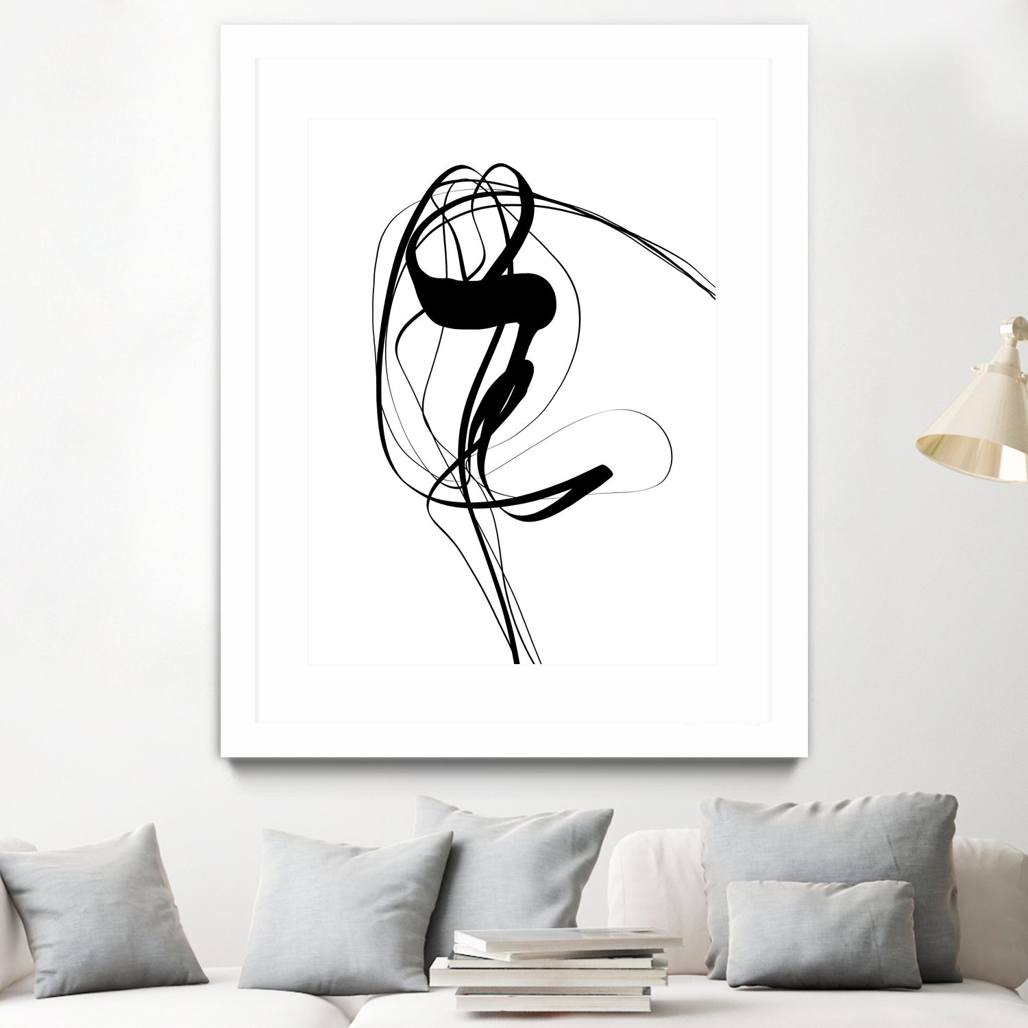 Free hand #121BW by Imre Tóth on GIANT ART - white digital painting