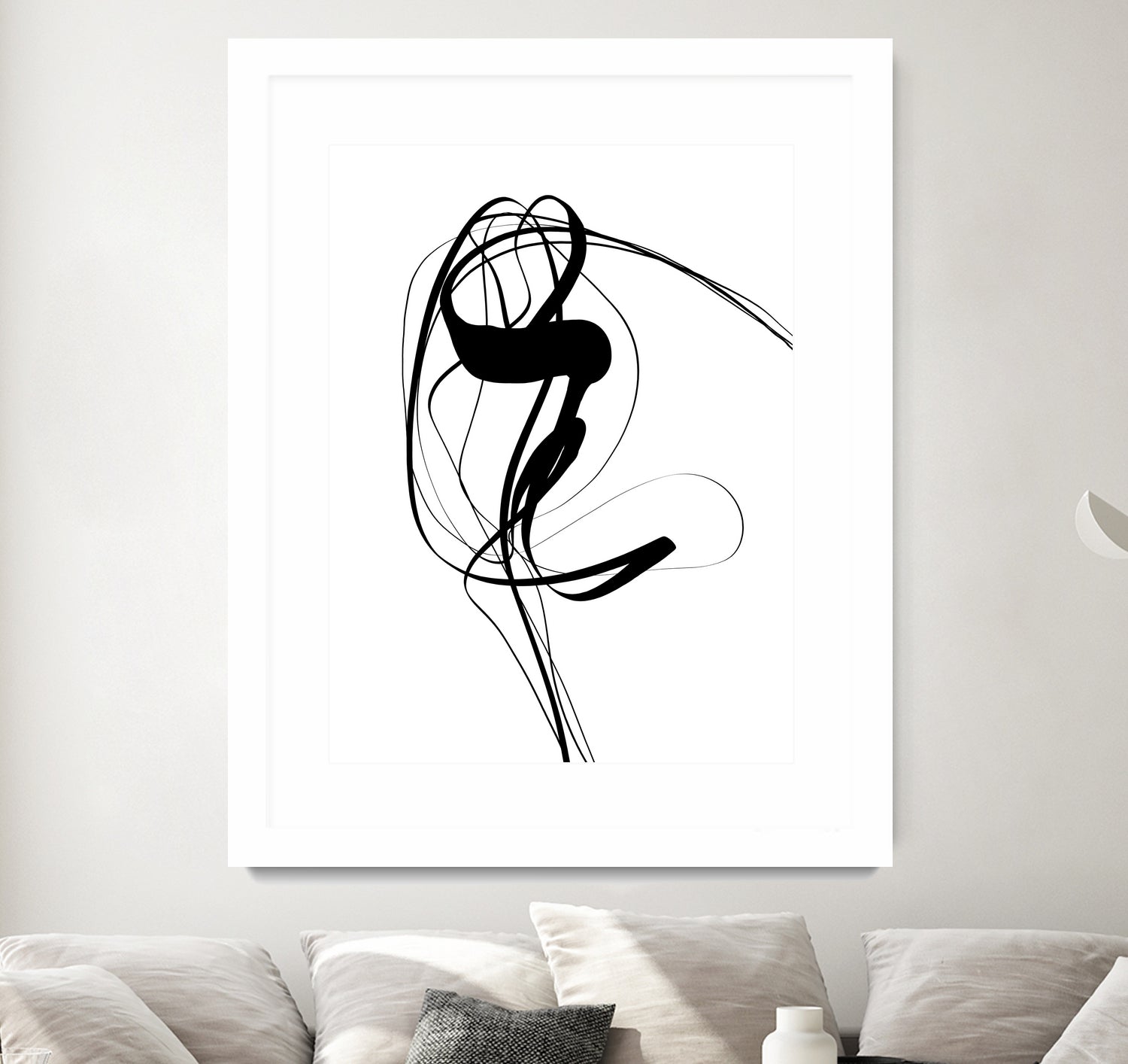 Free hand #121BW by Imre Tóth on GIANT ART - white digital painting