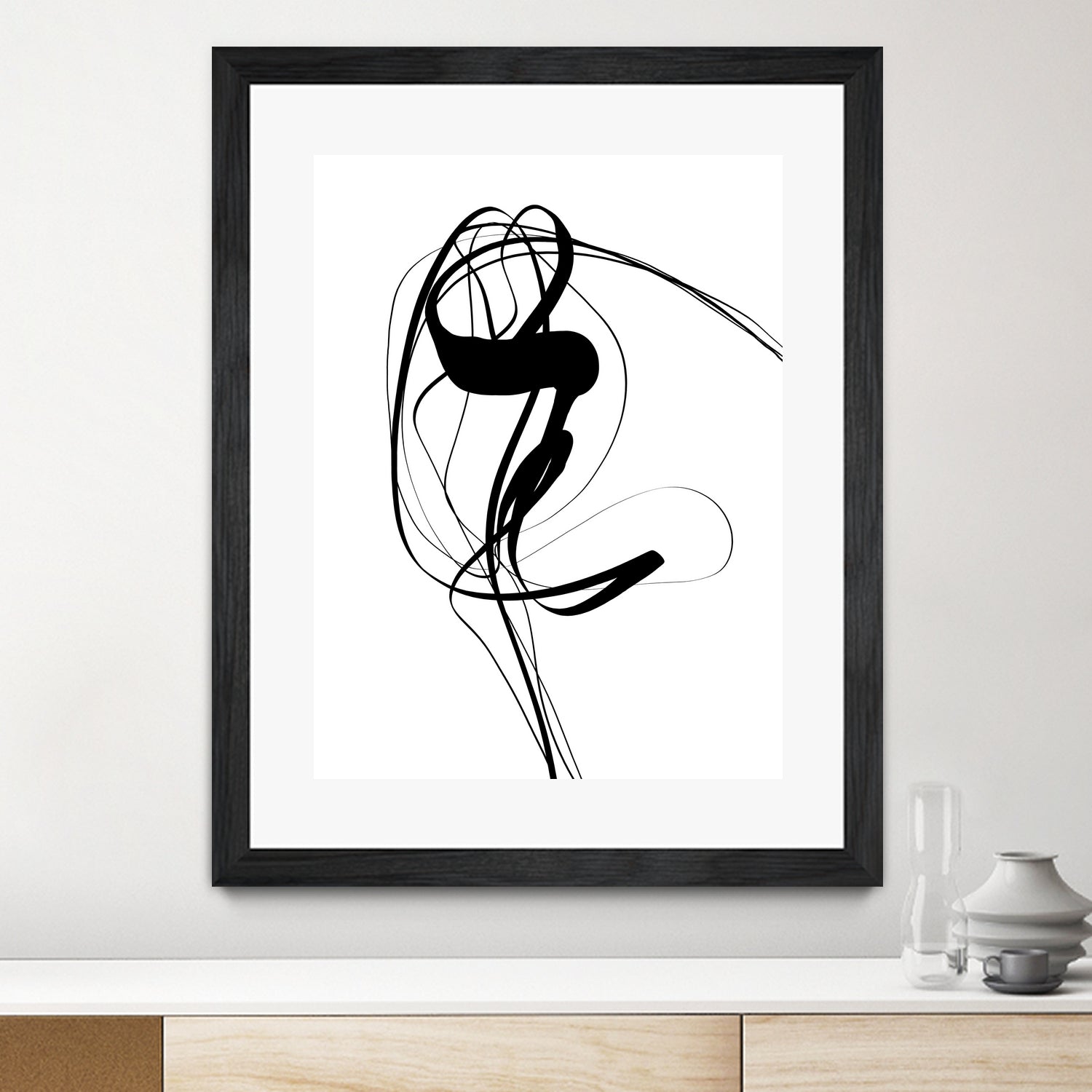 Free hand #121BW by Imre Tóth on GIANT ART - white digital painting