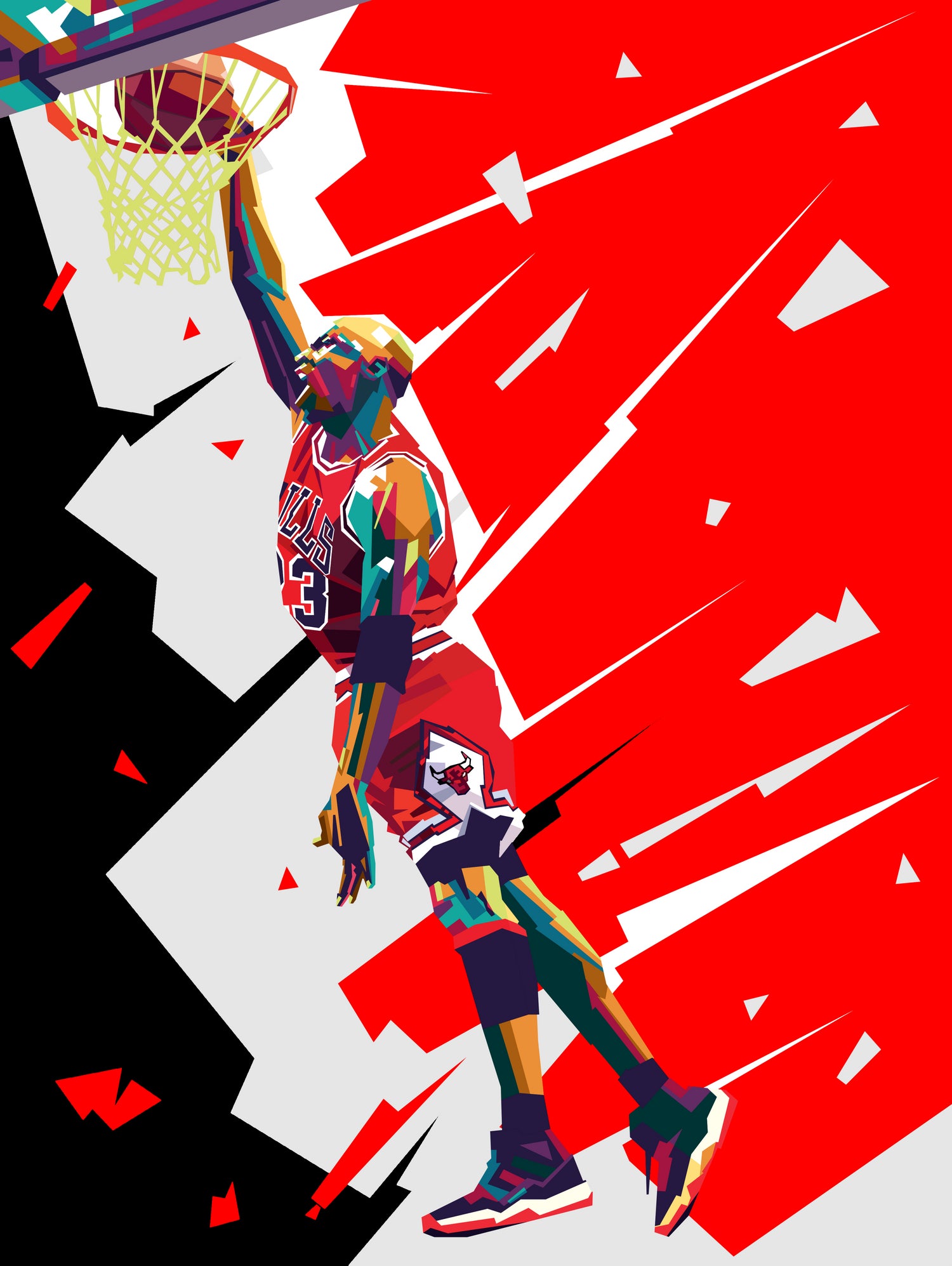 michael jordan by yahya agustiono on GIANT ART - white photo illustration