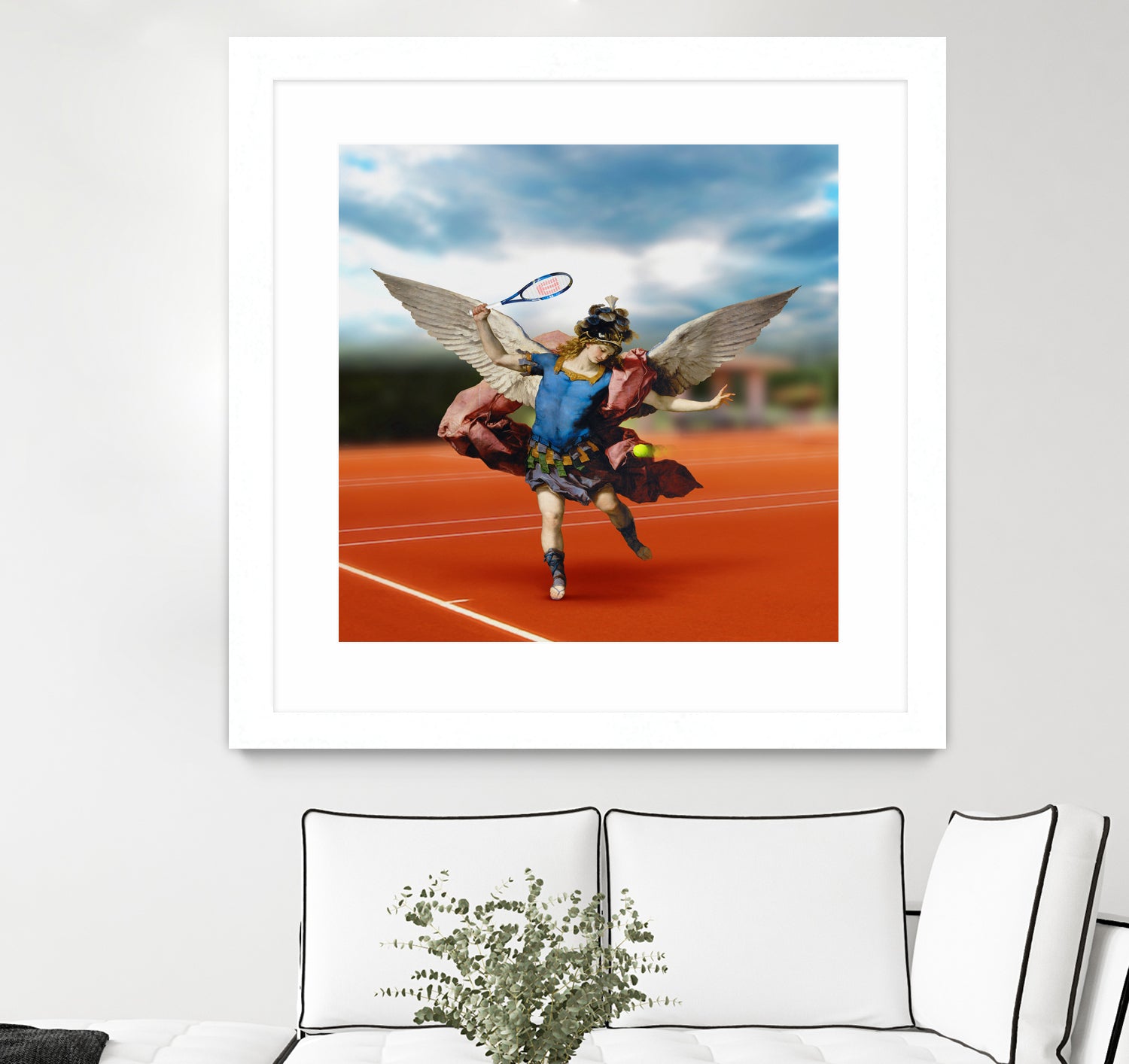 The Tennis Player by José Luis Guerrero on GIANT ART - blue photo manipulation