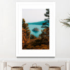 Beautiful island view at Emerald Bay Lake Tahoe California by sutee monchitnukul on GIANT ART - blue photo manipulation