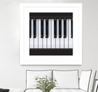 Piano by Rob Snow on GIANT ART - black vector illustration