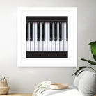 Piano by Rob Snow on GIANT ART - black vector illustration