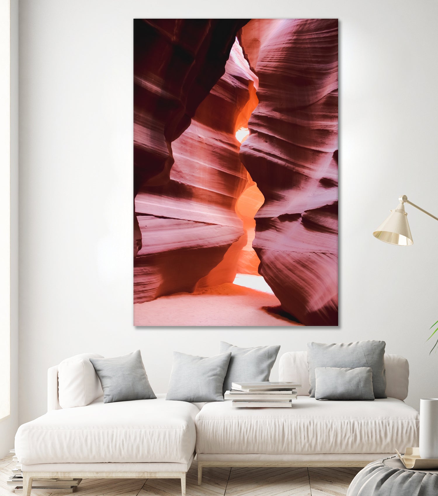 Cave in the desert at Antelope Canyon Arizona USA by sutee monchitnukul on GIANT ART - orange photo manipulation