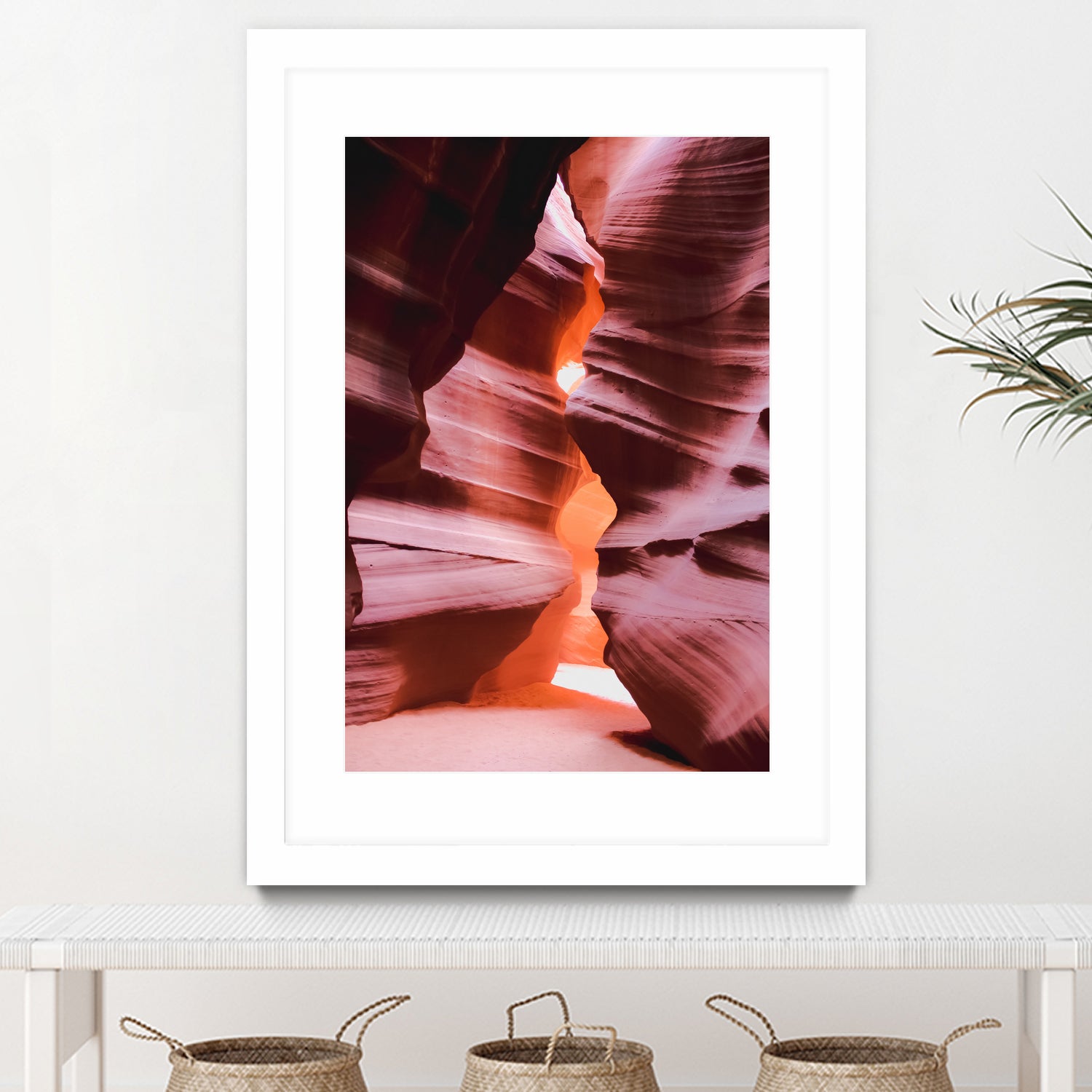 Cave in the desert at Antelope Canyon Arizona USA by sutee monchitnukul on GIANT ART - orange photo manipulation