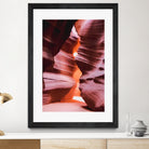 Cave in the desert at Antelope Canyon Arizona USA by sutee monchitnukul on GIANT ART - orange photo manipulation