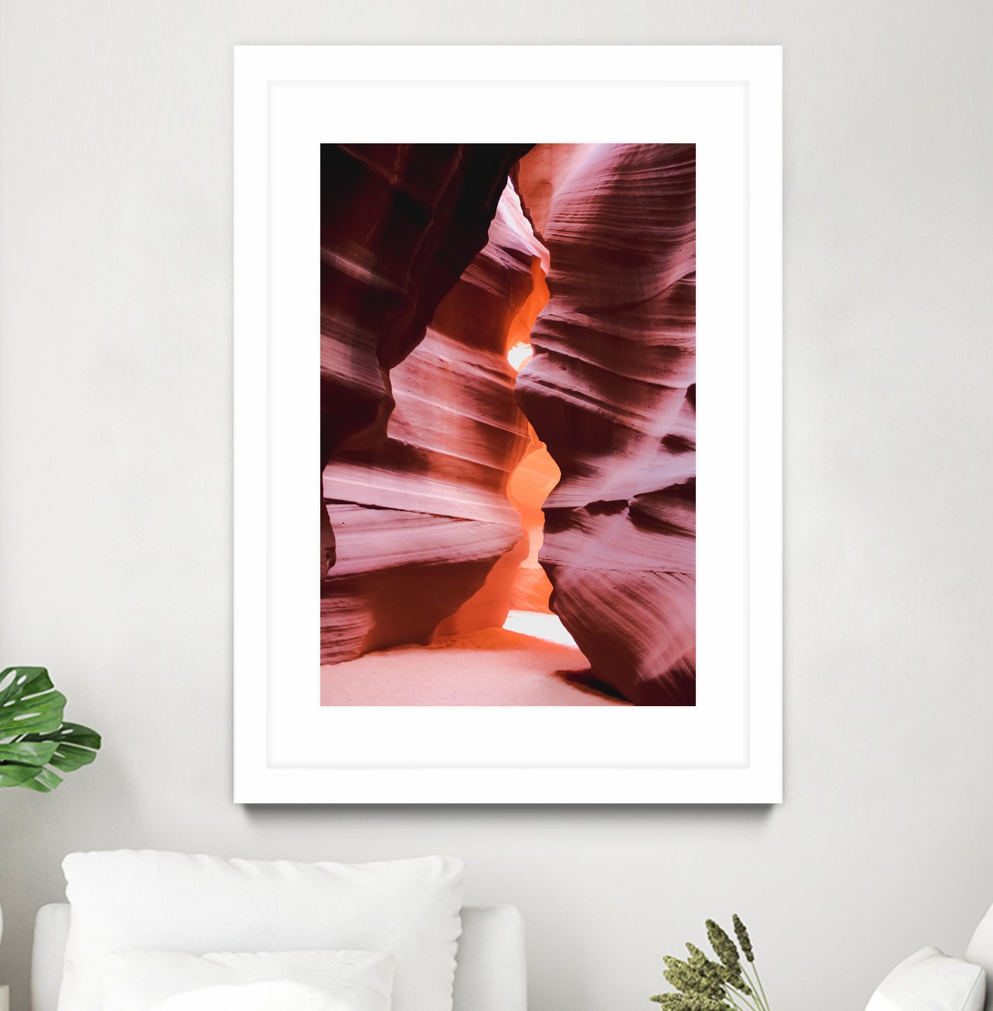 Cave in the desert at Antelope Canyon Arizona USA by sutee monchitnukul on GIANT ART - orange photo manipulation