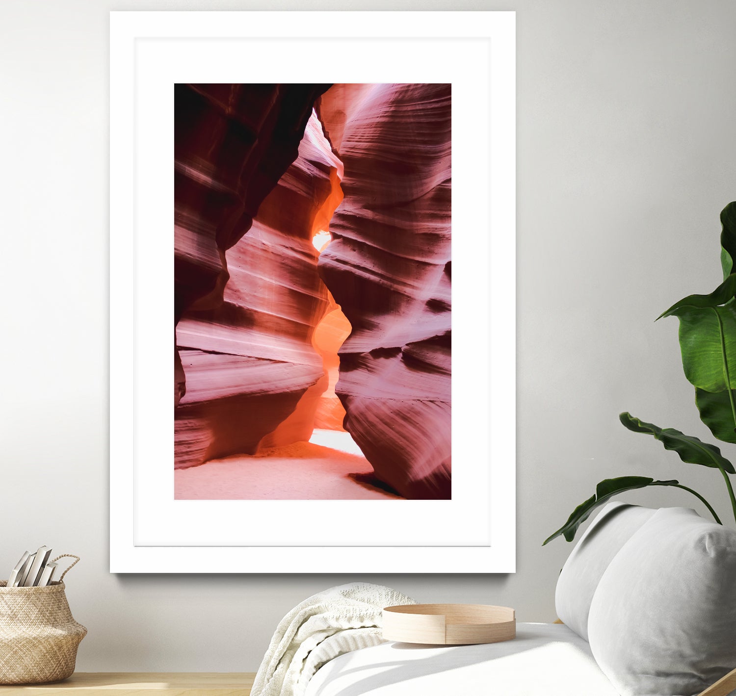 Cave in the desert at Antelope Canyon Arizona USA by sutee monchitnukul on GIANT ART - orange photo manipulation