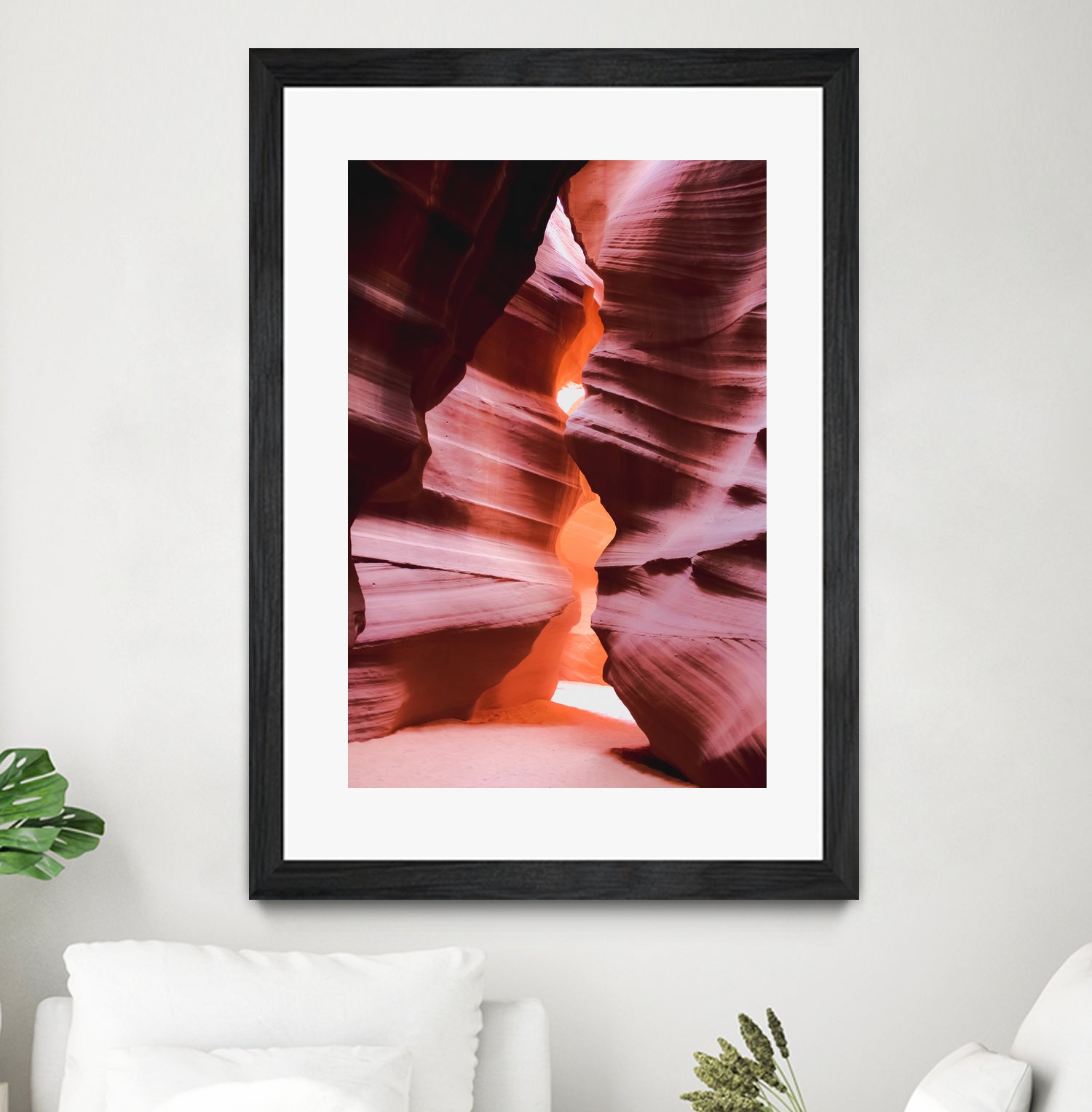 Cave in the desert at Antelope Canyon Arizona USA by sutee monchitnukul on GIANT ART - orange photo manipulation