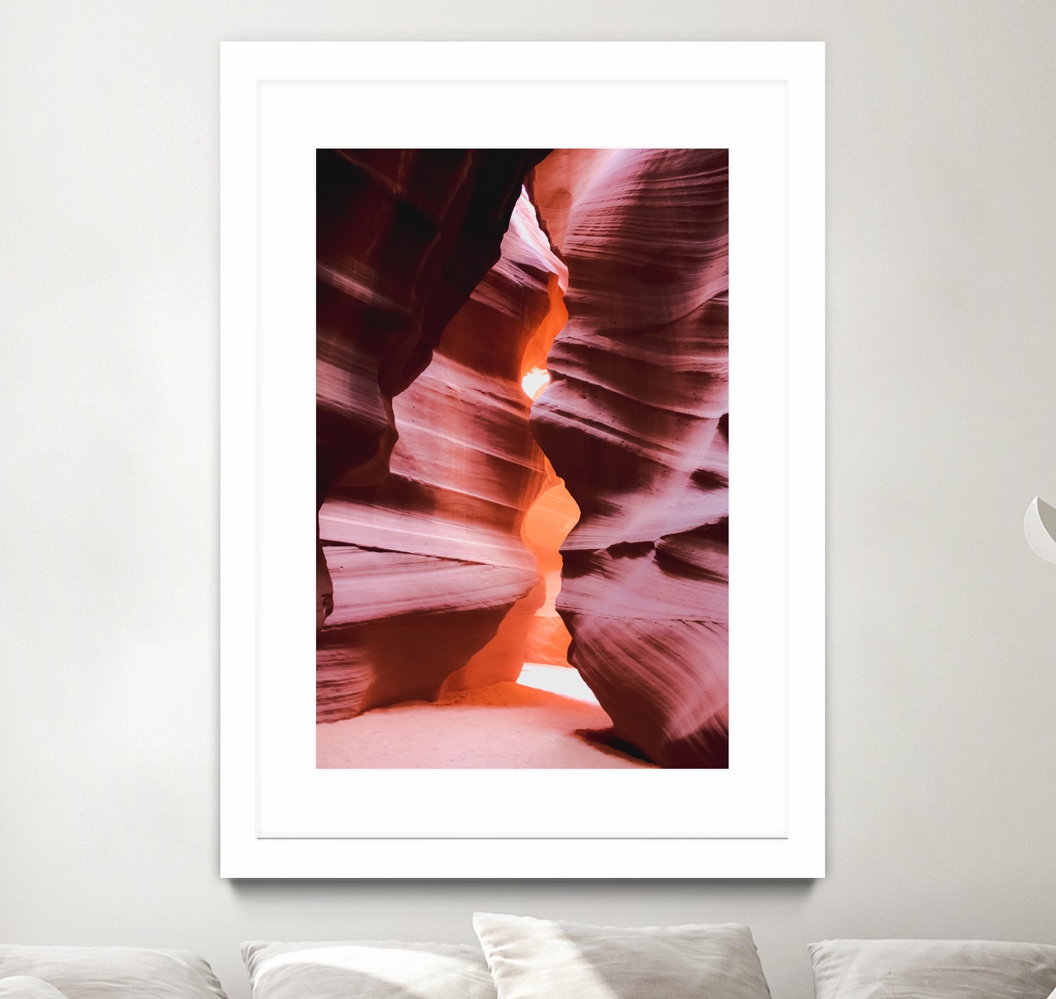 Cave in the desert at Antelope Canyon Arizona USA by sutee monchitnukul on GIANT ART - orange photo manipulation