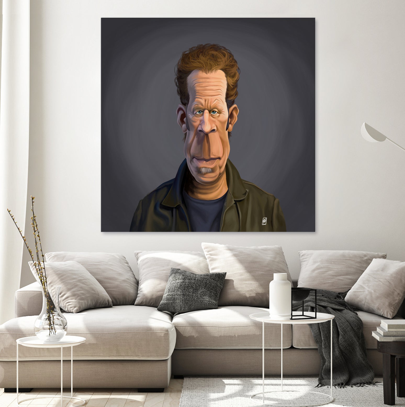 Tom Waits by Rob Snow on GIANT ART - green digital painting