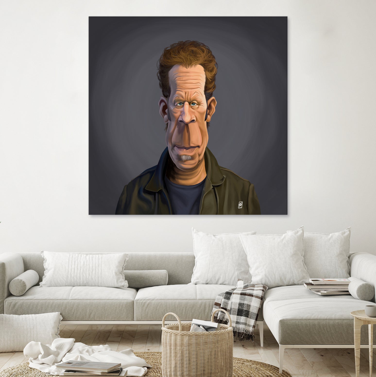 Tom Waits by Rob Snow on GIANT ART - green digital painting