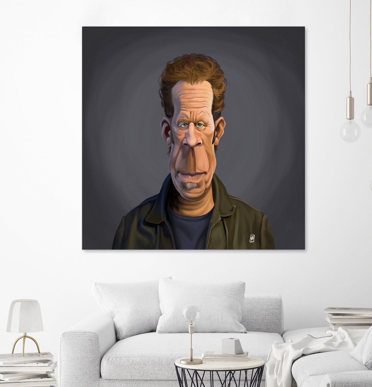 Tom Waits by Rob Snow on GIANT ART - green digital painting