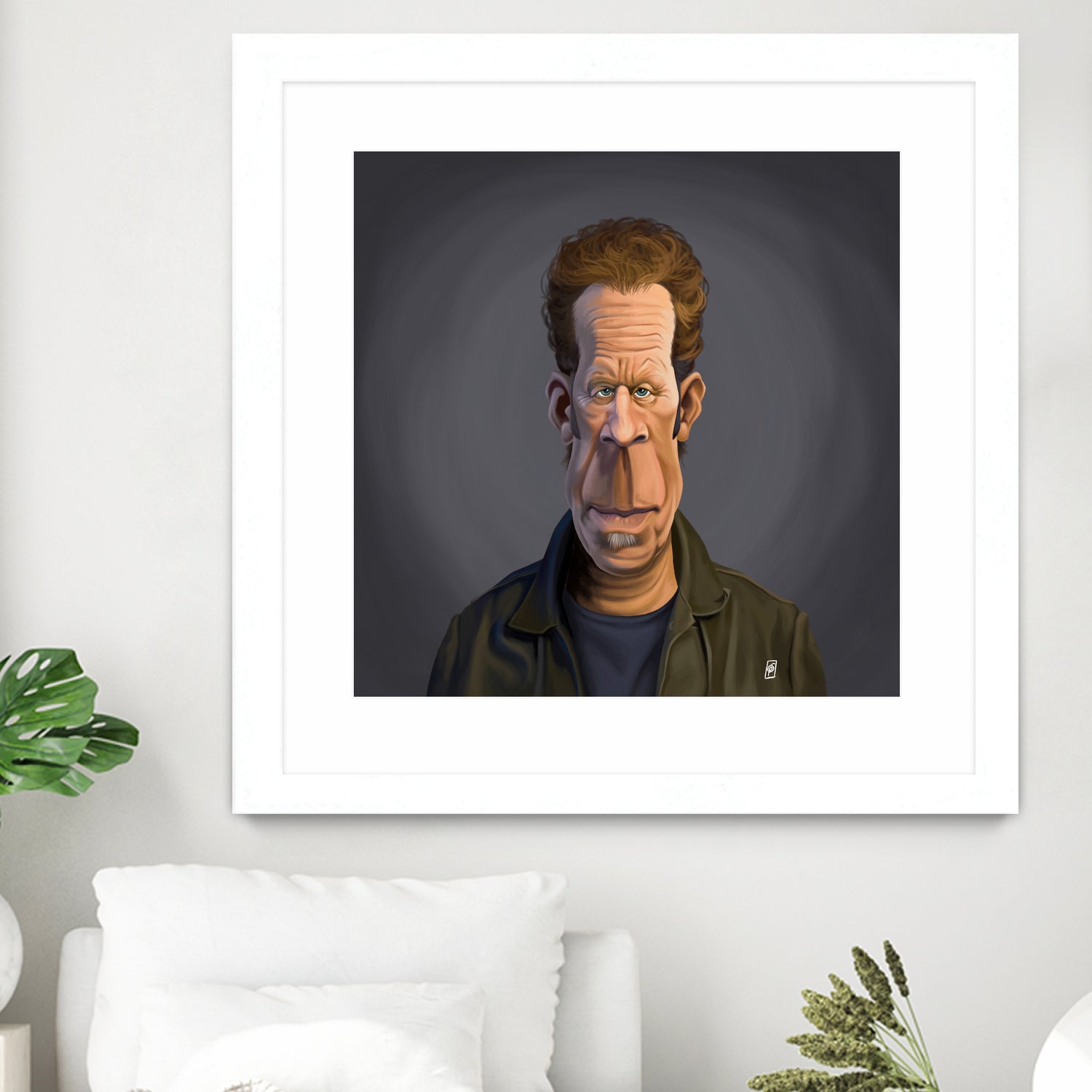 Tom Waits by Rob Snow on GIANT ART - green digital painting