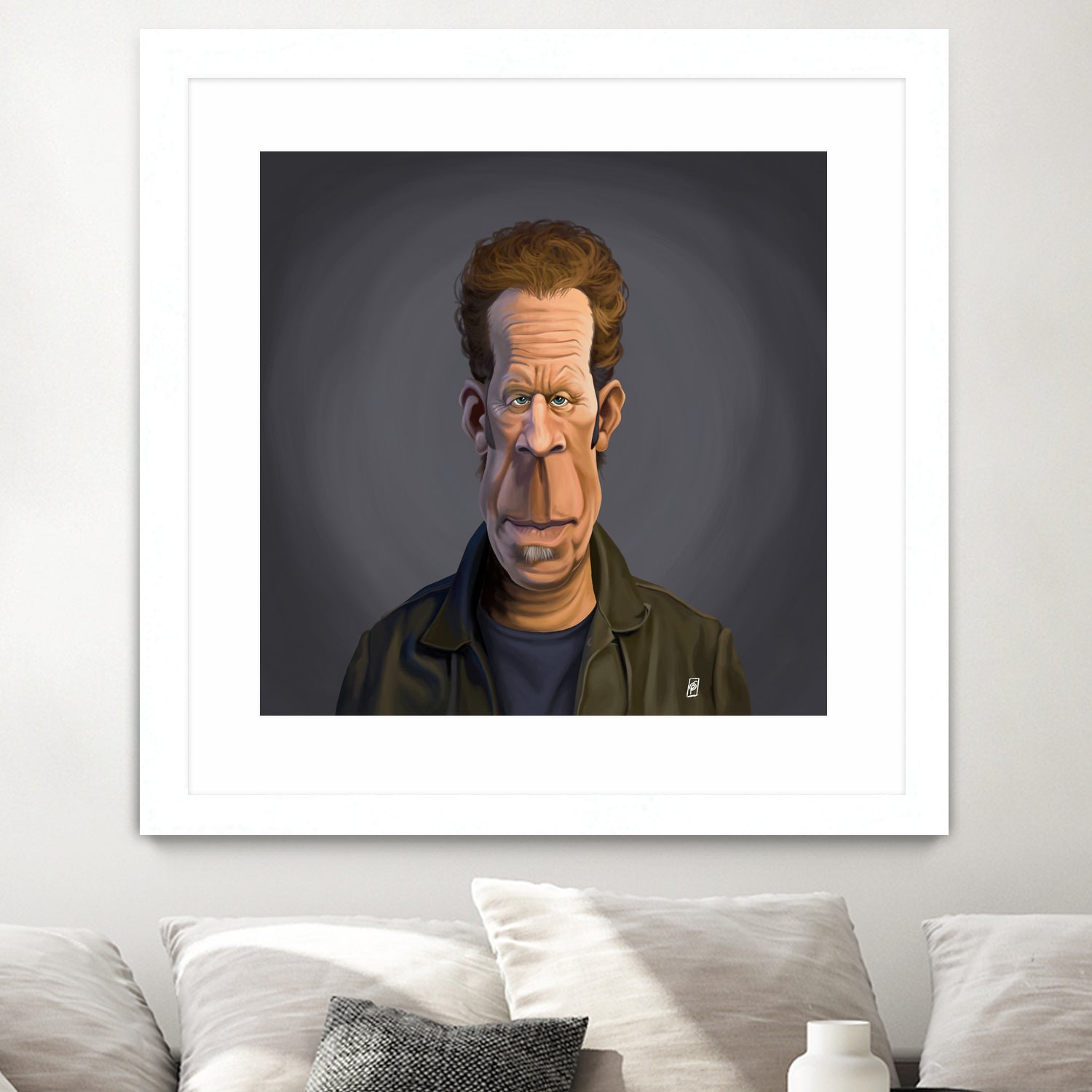 Tom Waits by Rob Snow on GIANT ART - green digital painting