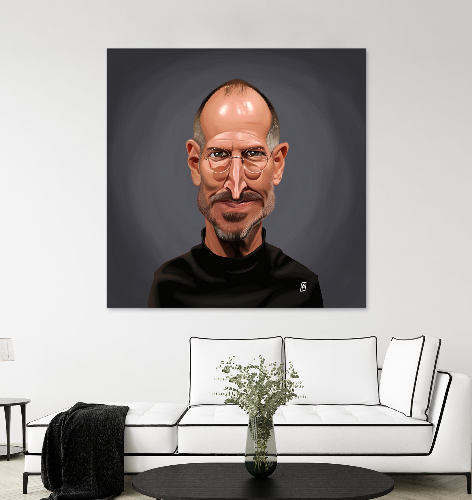 Steve Jobs by Rob Snow on GIANT ART - black digital painting