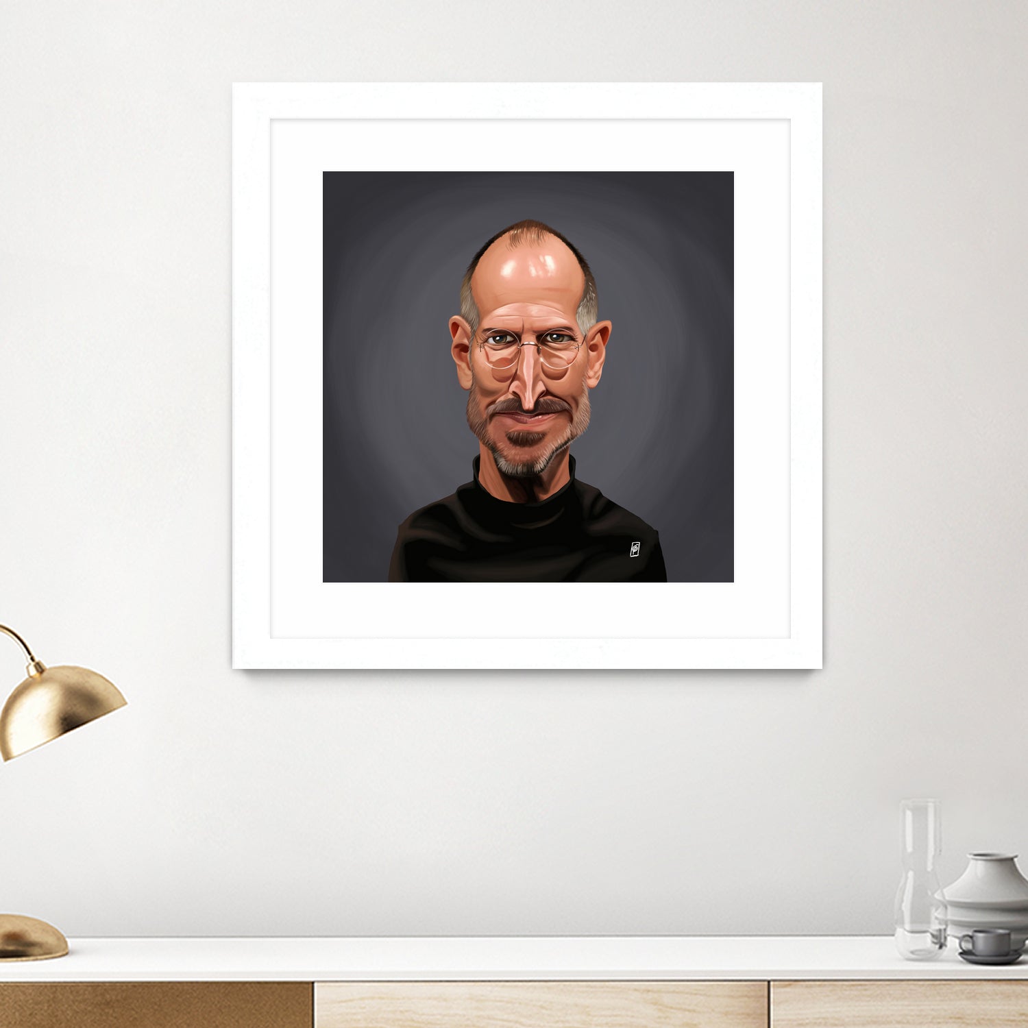 Steve Jobs by Rob Snow on GIANT ART - black digital painting