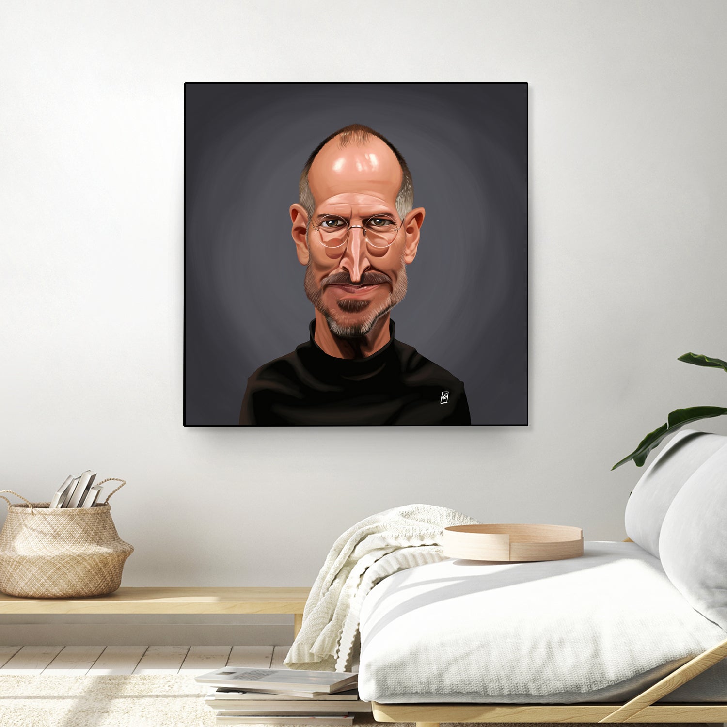 Steve Jobs by Rob Snow on GIANT ART - black digital painting