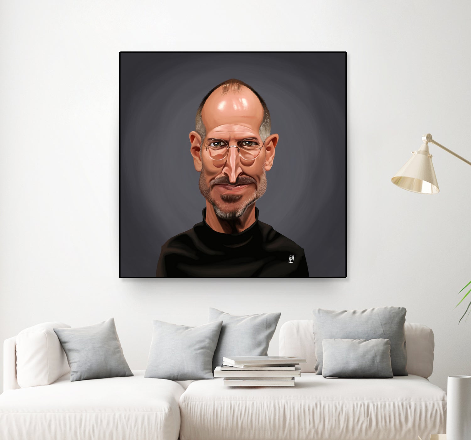 Steve Jobs by Rob Snow on GIANT ART - black digital painting