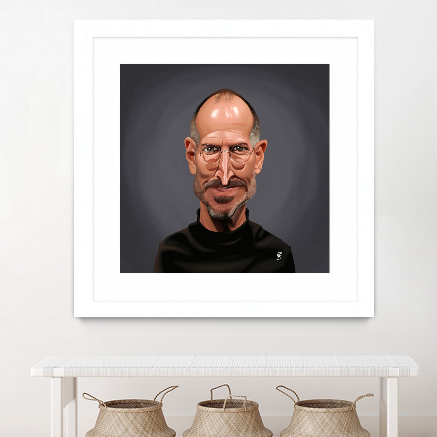 Steve Jobs by Rob Snow on GIANT ART - black digital painting