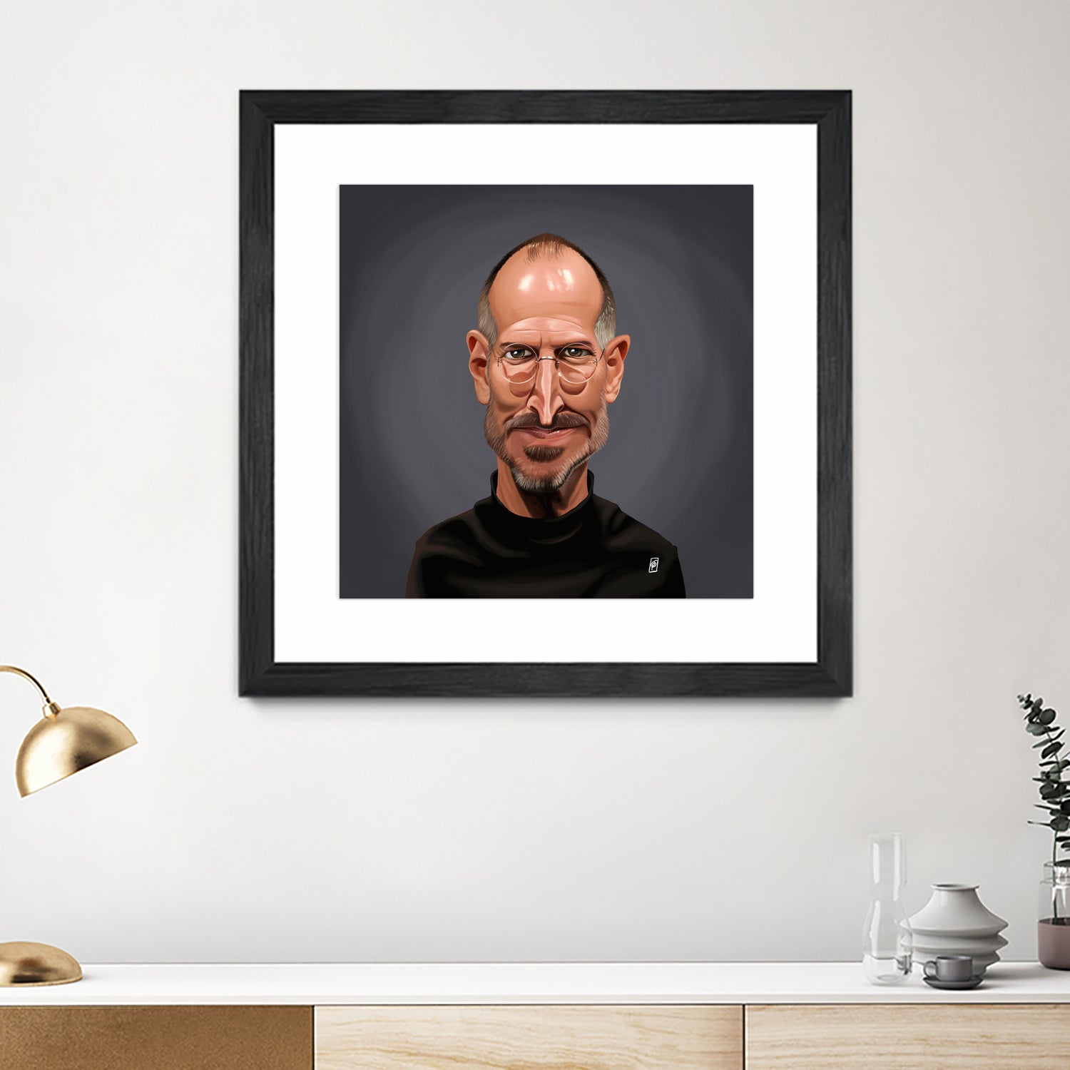 Steve Jobs by Rob Snow on GIANT ART - black digital painting