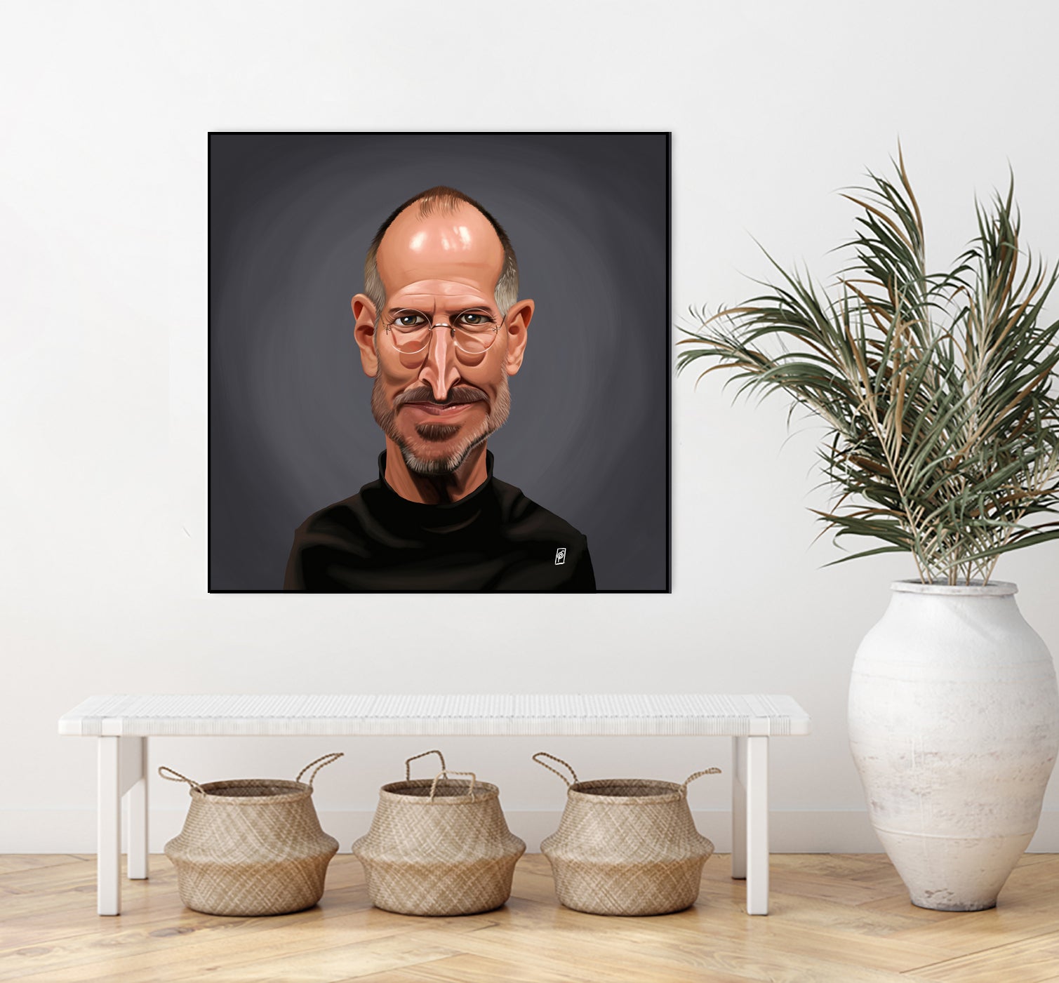 Steve Jobs by Rob Snow on GIANT ART - black digital painting