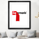 Supreme Mario by Rogelio I Luis on GIANT ART - white typography