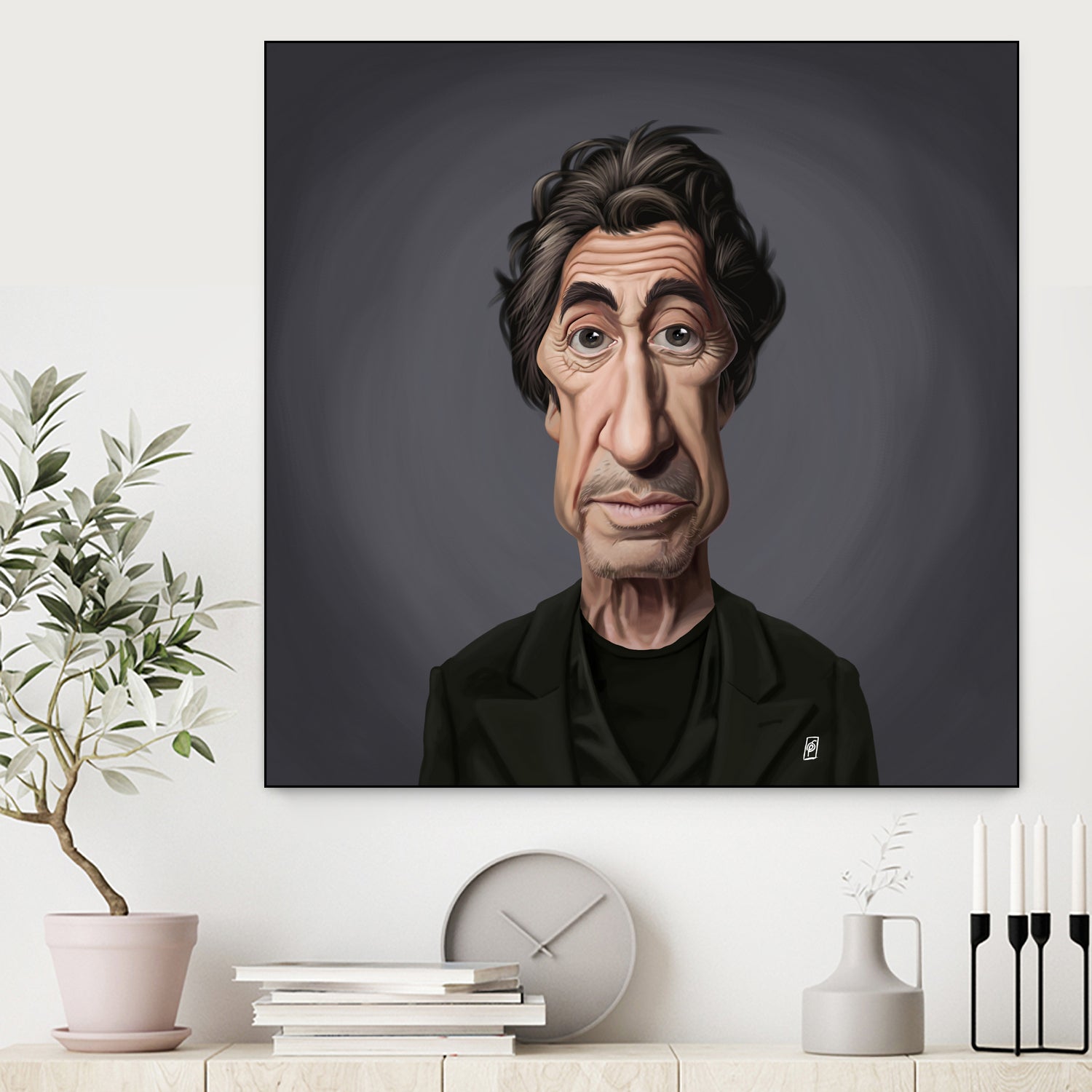 Al Pacino by Rob Snow on GIANT ART - gray digital painting