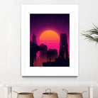 Retrowave City sunset by Muhammad Daffa Umar on GIANT ART - white photo illustration