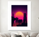 Retrowave City sunset by Muhammad Daffa Umar on GIANT ART - white photo illustration