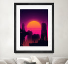 Retrowave City sunset by Muhammad Daffa Umar on GIANT ART - white photo illustration