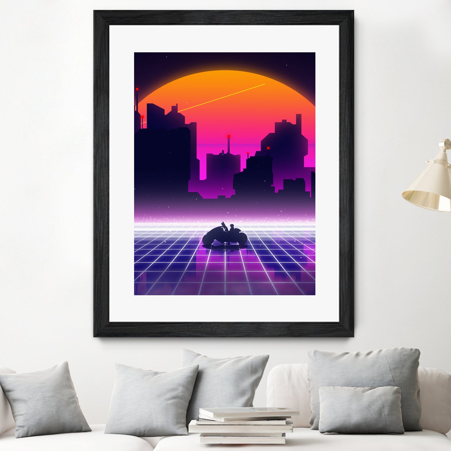 akira retrowave sunset by Muhammad Daffa Umar on GIANT ART - white photo manipulation