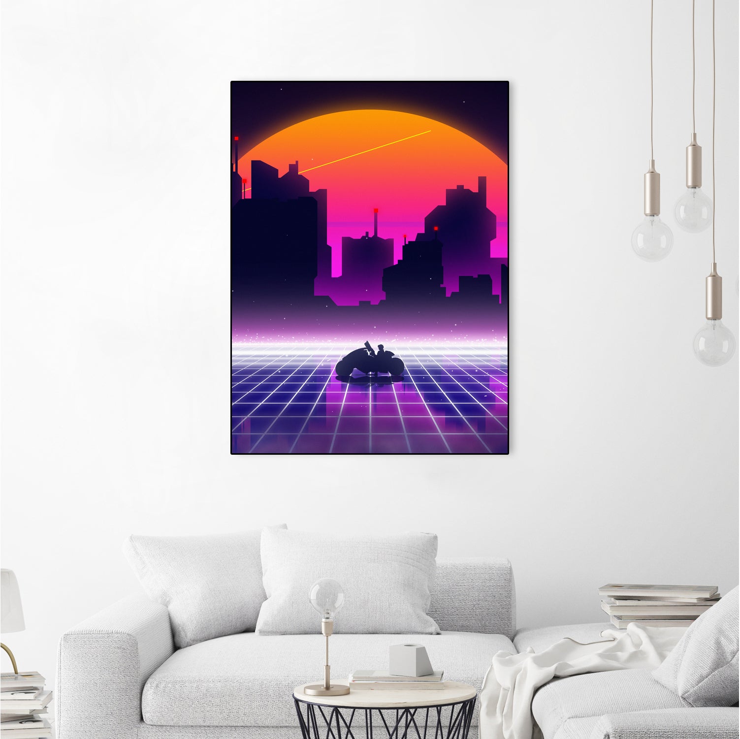 akira retrowave sunset by Muhammad Daffa Umar on GIANT ART - white photo manipulation