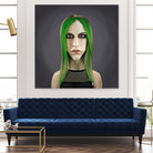 Avril Lavigne by Rob Snow on GIANT ART - green digital painting