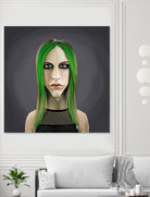 Avril Lavigne by Rob Snow on GIANT ART - green digital painting