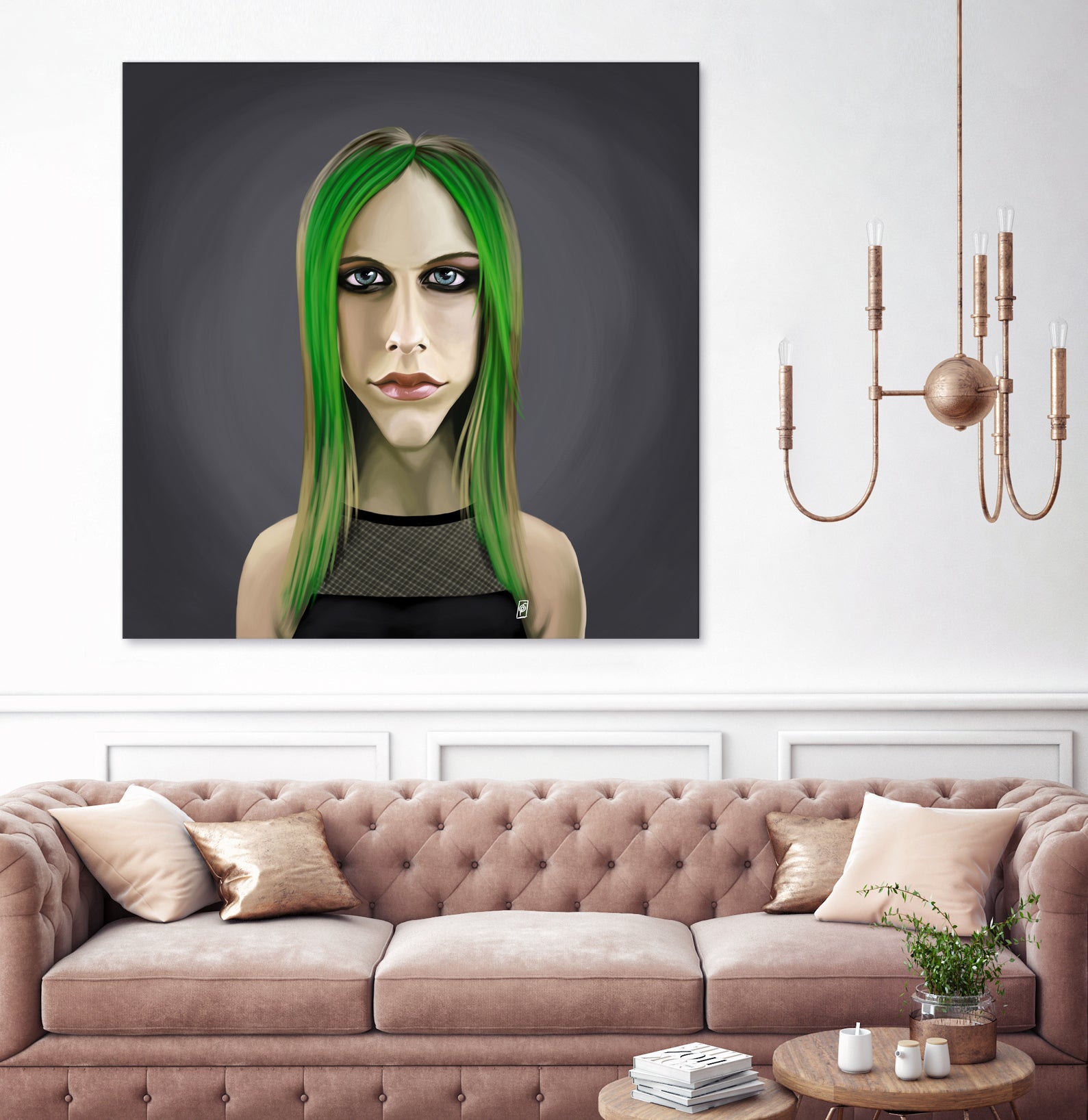 Avril Lavigne by Rob Snow on GIANT ART - green digital painting