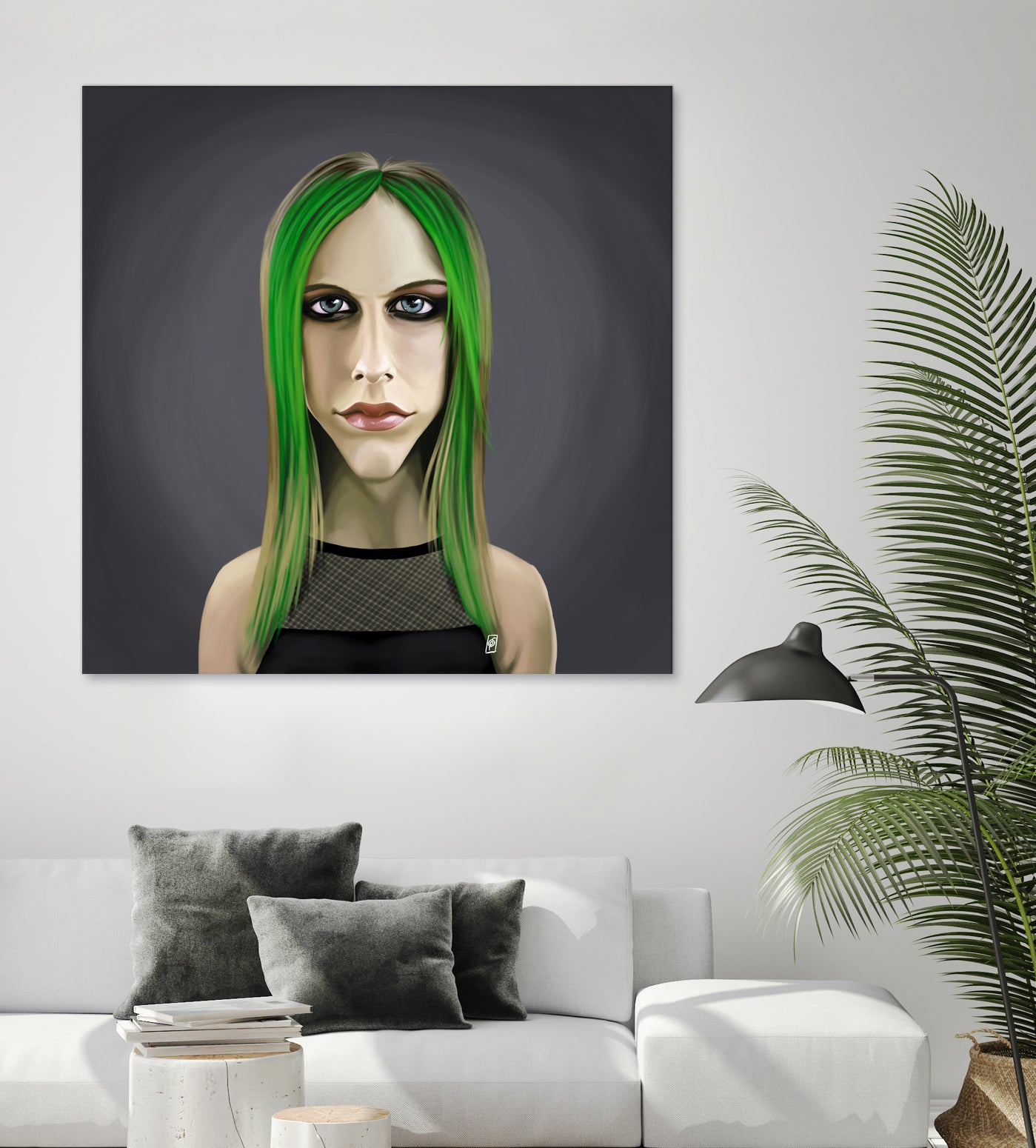 Avril Lavigne by Rob Snow on GIANT ART - green digital painting