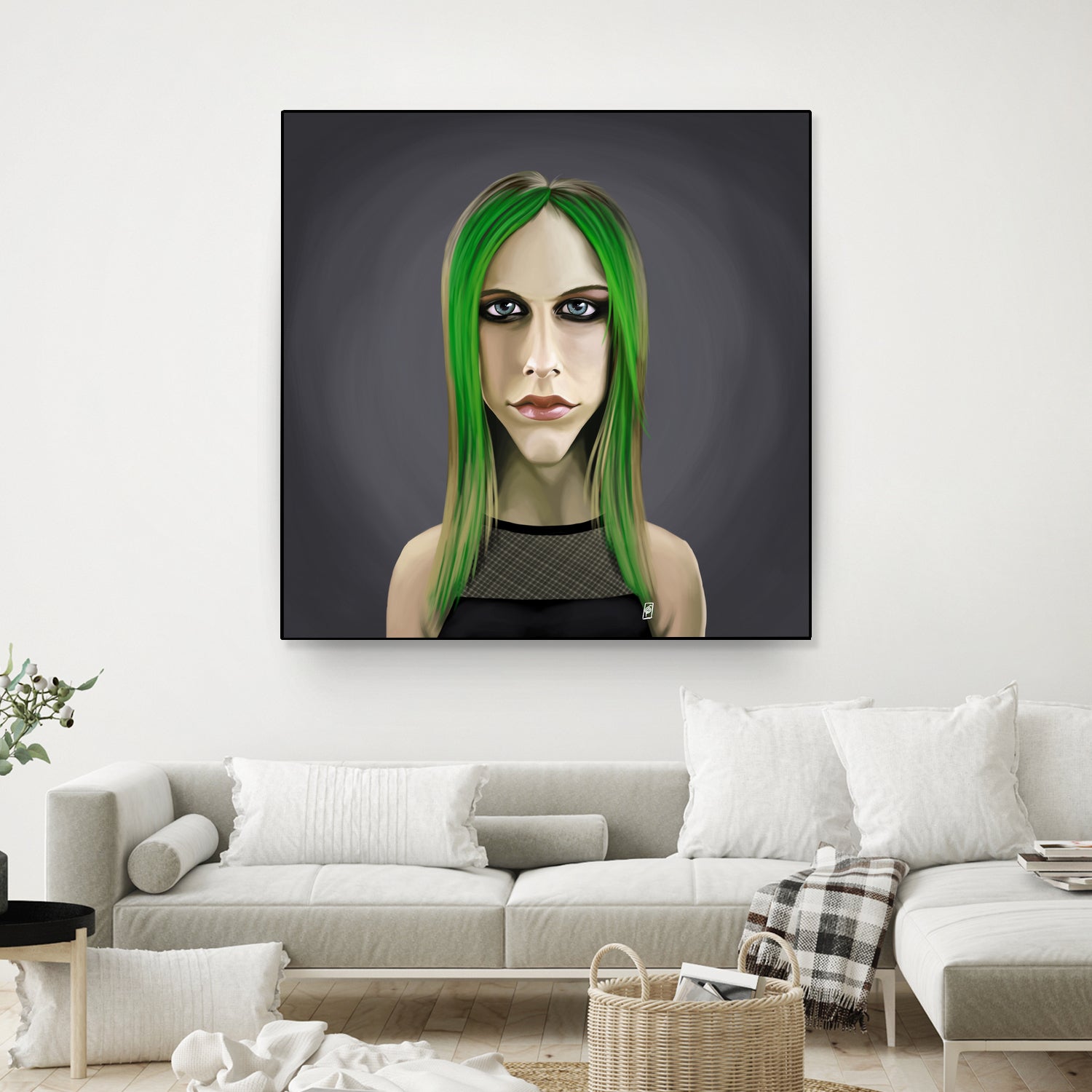 Avril Lavigne by Rob Snow on GIANT ART - green digital painting