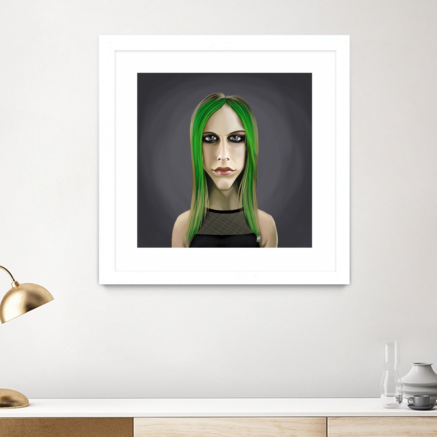 Avril Lavigne by Rob Snow on GIANT ART - green digital painting