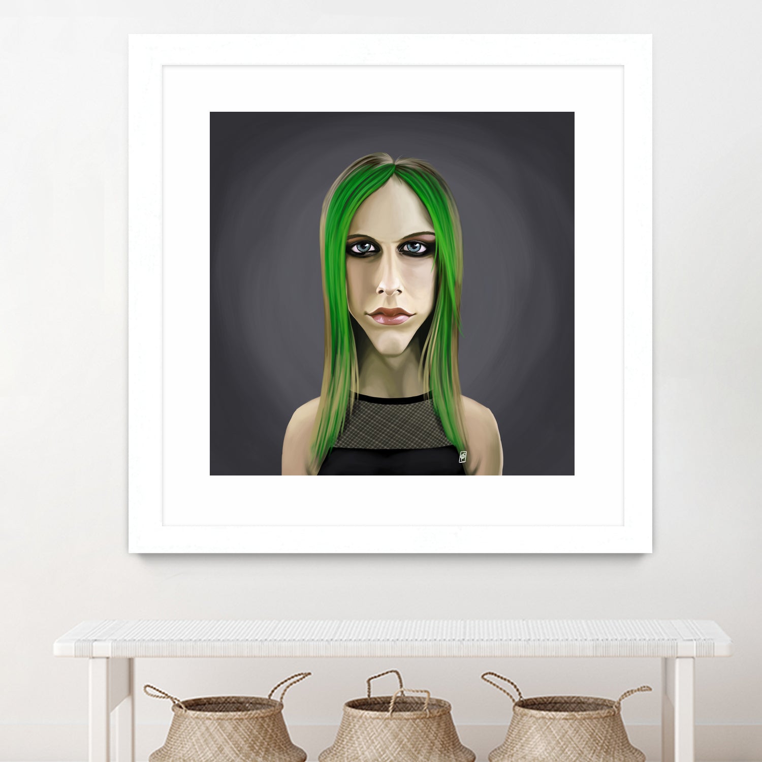 Avril Lavigne by Rob Snow on GIANT ART - green digital painting